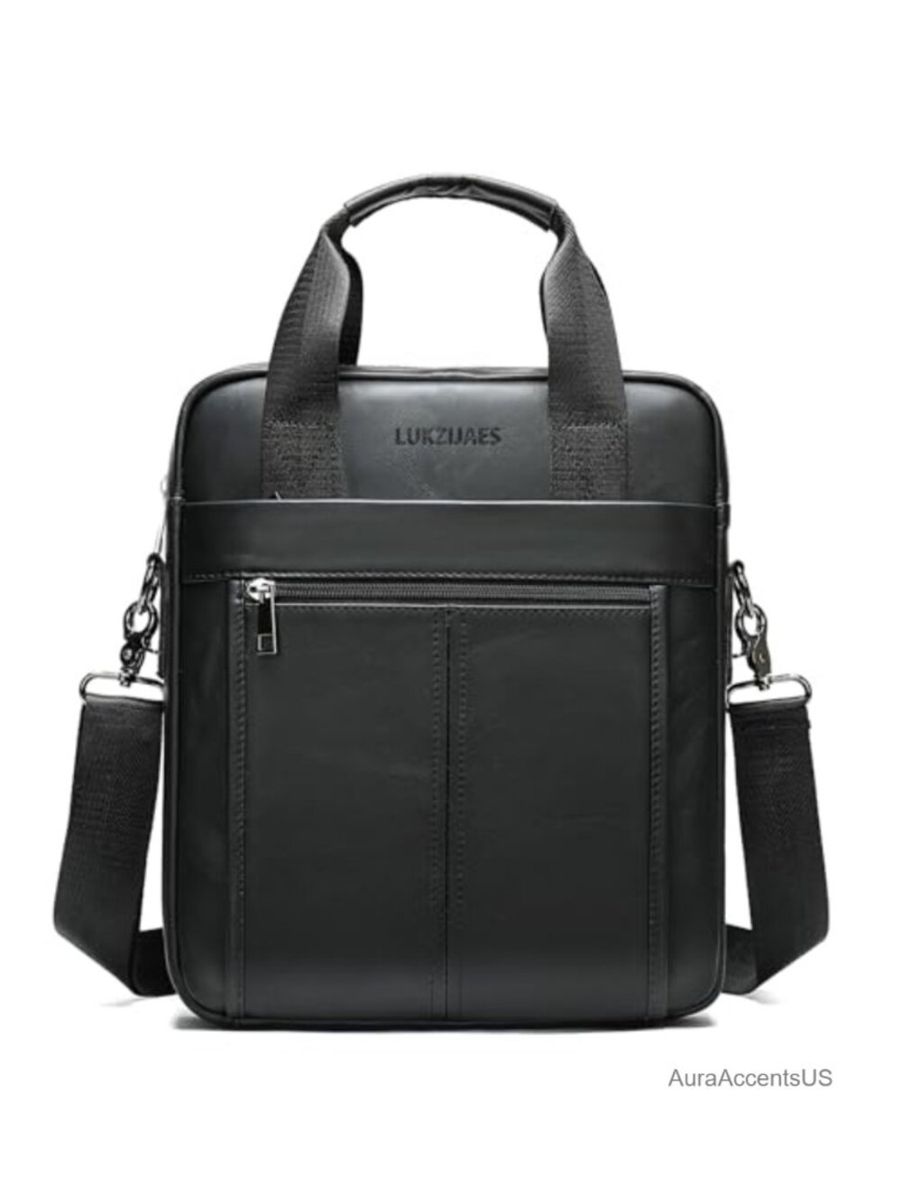 Genuine Leather Messenger Bag Adjustable Sling Crossbody